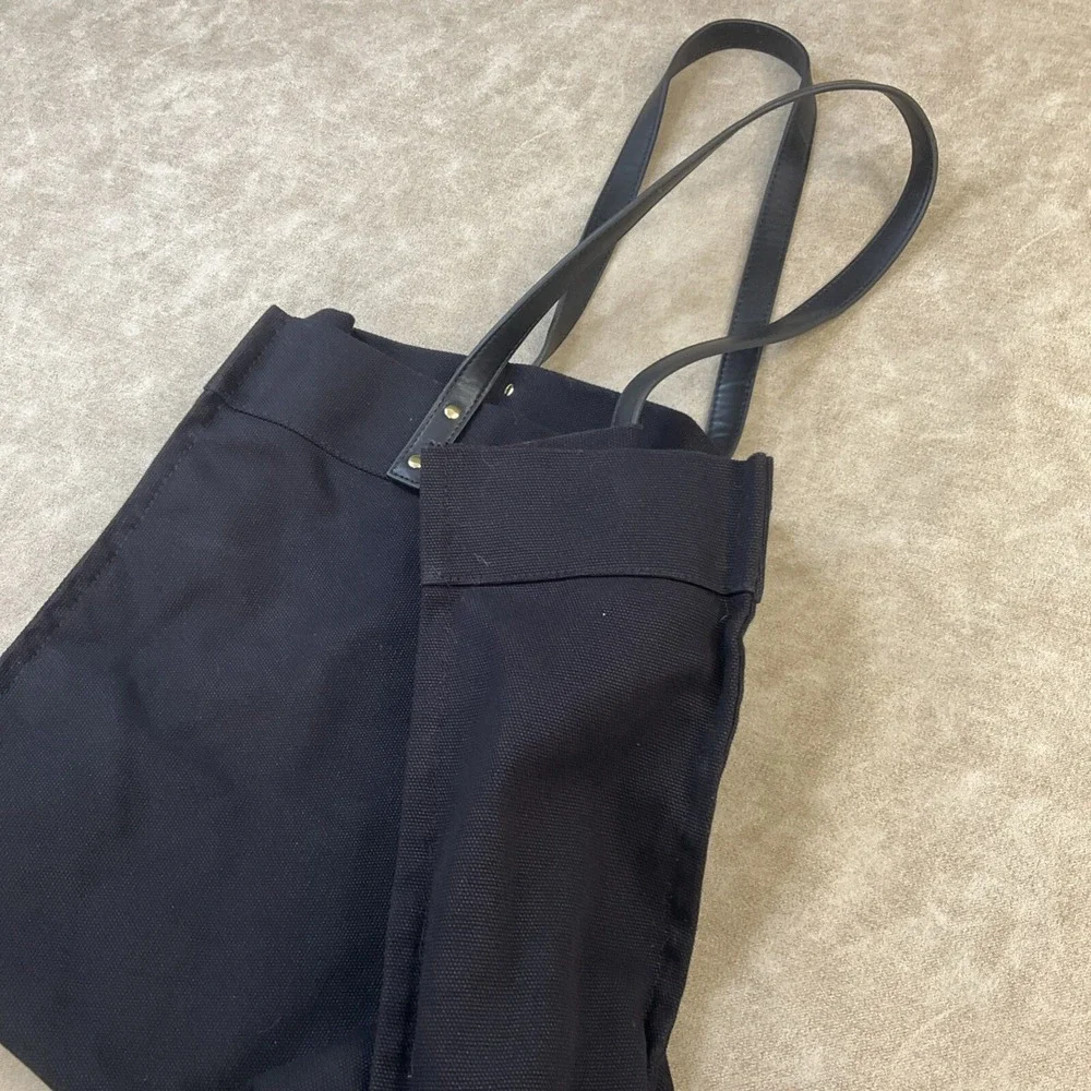Lauren Ralph Lauren Tote Bag Handbag Shopper Fragrance Black 14.5x13.5 - Picture 5 of 9